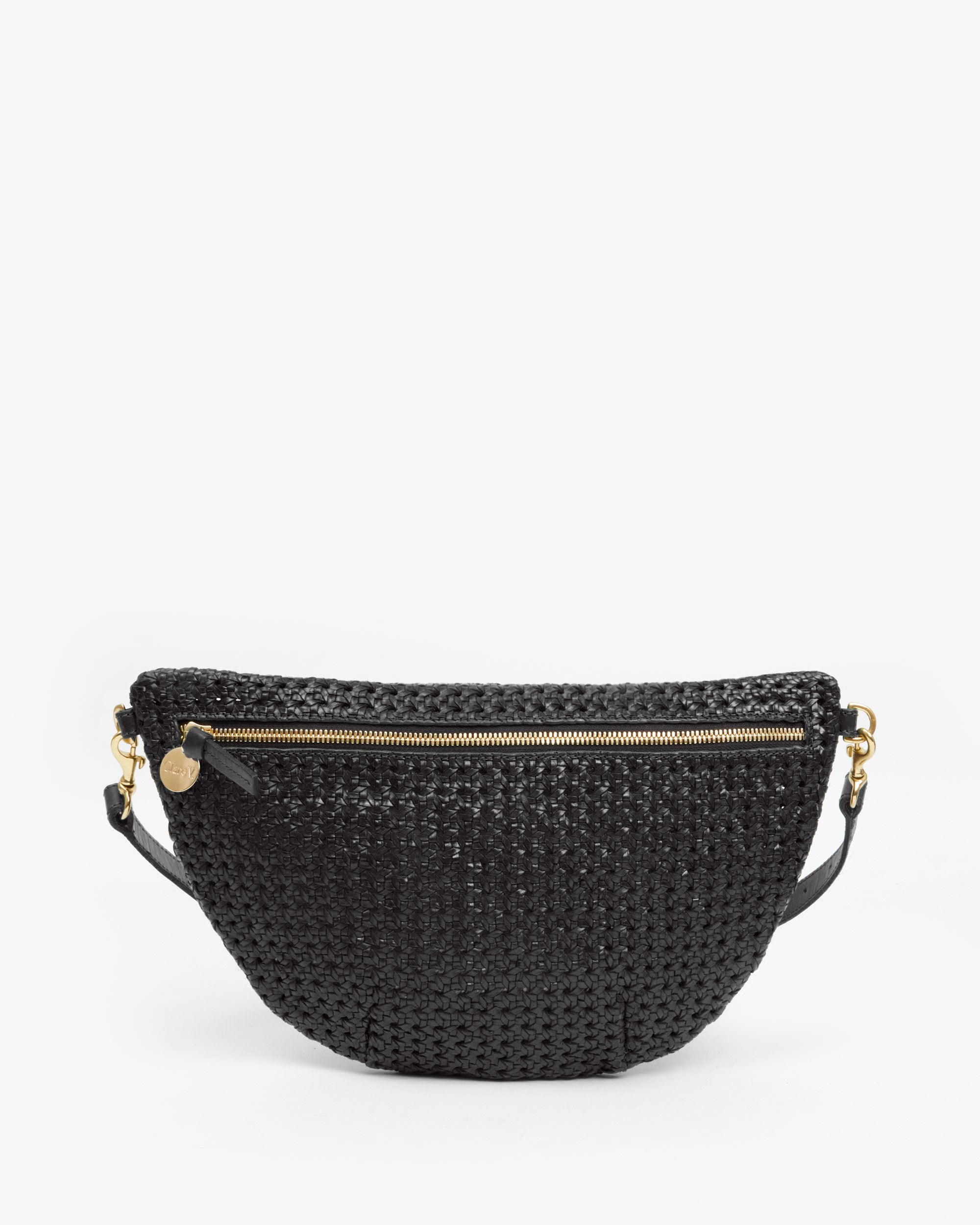 Front View of Grande Fanny in Black Rattan