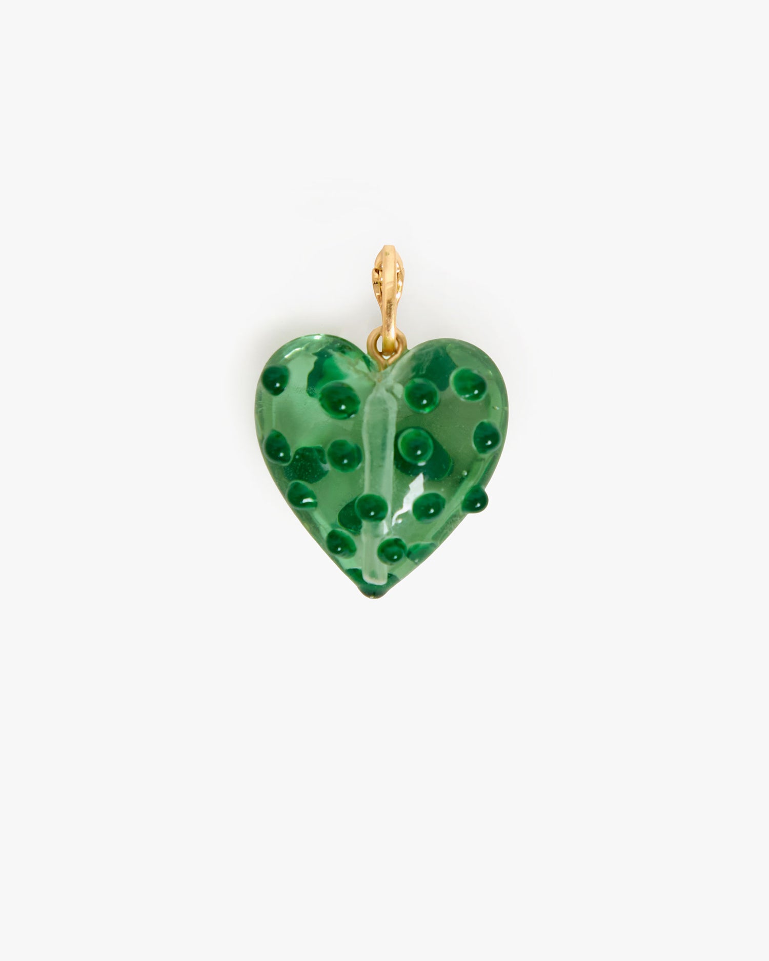 Polka Dot Heart Charm