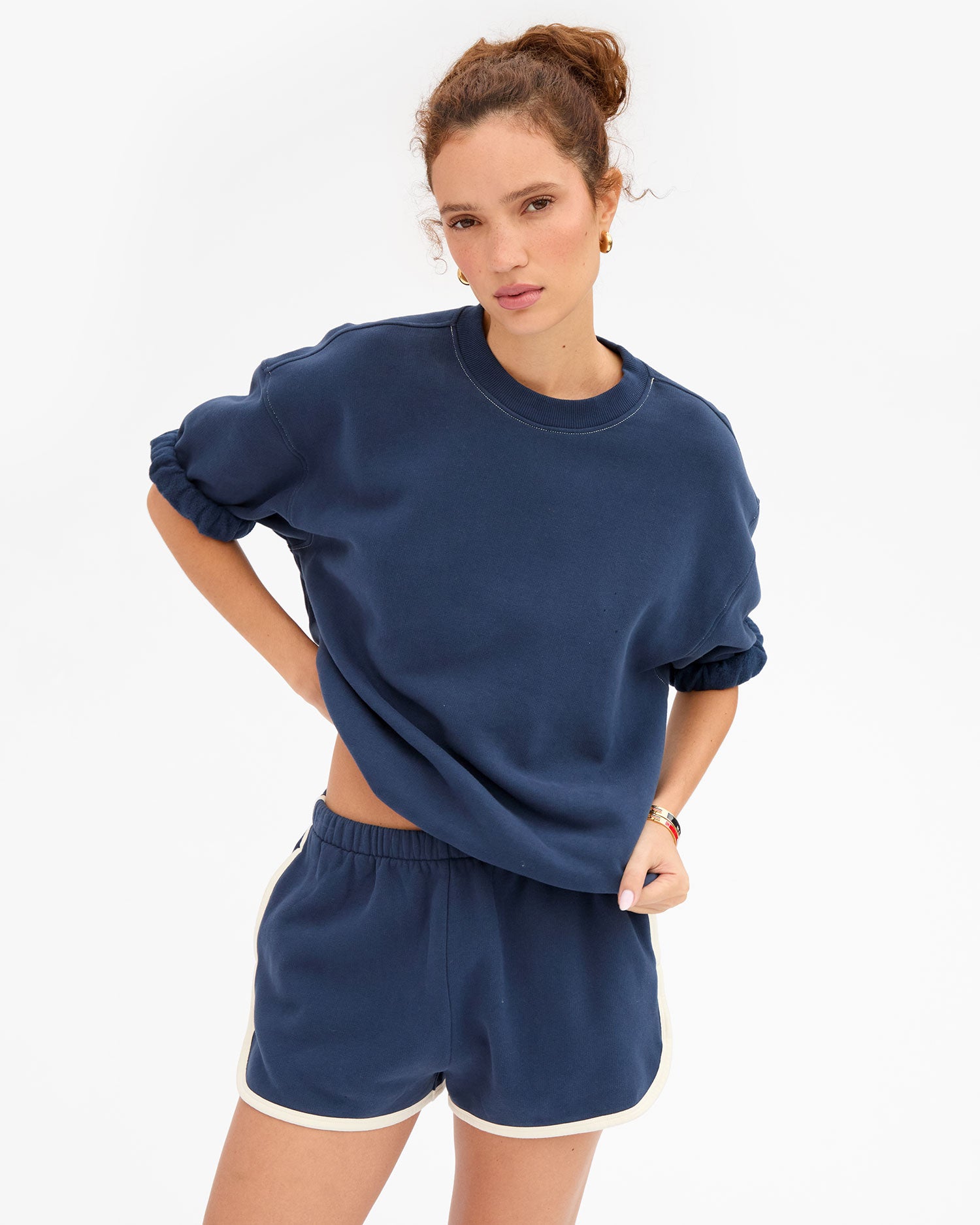 Short Sleeve Oversized Sweatshirt